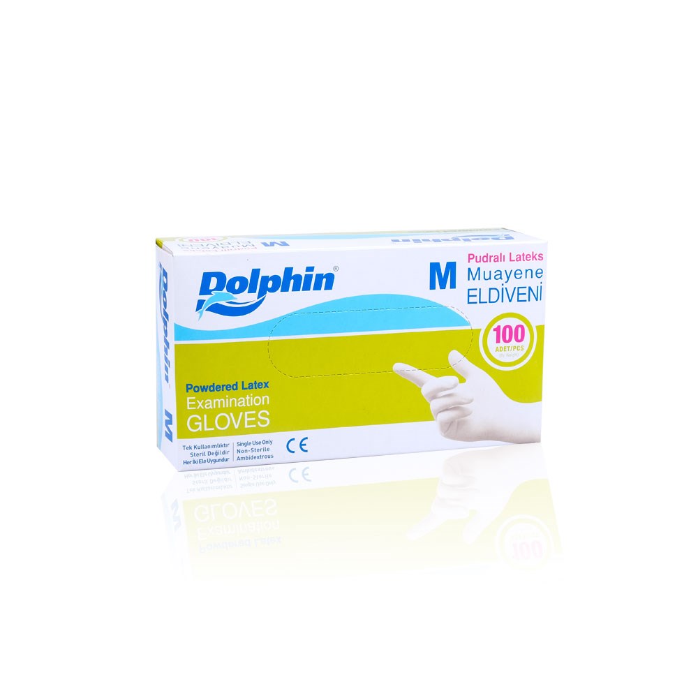 Dolphin Pudralı Latex  M Beden